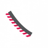 zewnętrzna krawędź do zakrętu 3/30° do torów Carrera Evolution, Digital 132 i Digital 124