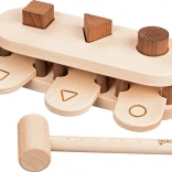 GOKI drewniany młotek i sorter kształtów