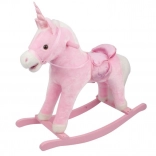 Różowy bujany jednorożec z dźwiękami
