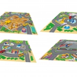 Mapa do zabawy z metalowymi pojazdami 70 × 70 cm