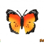 Plastowy motyl monarcha afrykańska 7 cm – model dekoracyjny
