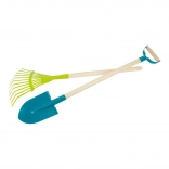 Small Foot zestaw dziecięcych narzędzi ogrodowych – szpadel i grabie