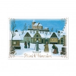 Świąteczne życzenia z motywem wieńca