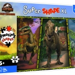 Puzzle XL Super Shape dinozaury JURASSIC WORLD 104 elementy