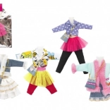 Krótkie sukienki i ubranka na lalki mix rodzajów