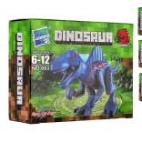 Plastowa zabawka konstrukcyjna dinozaury – mix gatunków w pudełku 13 × 10 cm