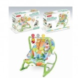 Leżaczki z wibracjami zielona wiewiórka