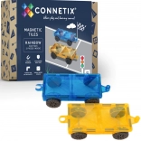 Connetix Rainbow Car Pack magnetyczne podwozia – 2 pojazdy