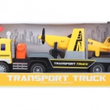 Ciężarówka z samolotem na baterie ze światłami i dźwiękami