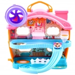 Interaktywny domek dla chomika ze zjeżdżalnią