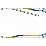 Piko Zestaw torów z podkładem - Szlak równoległy
