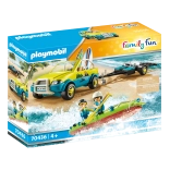 PLAYMOBIL FAMILY FUN samochód plażowy z przyczepą do łodzi
