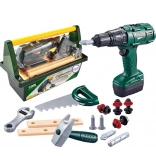 Duży zestaw narzędzi dla dzieci Woopie z wiertarką, 15 elementów