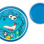Dziecięce frisbee z dinozaurami 20 cm niebieskie