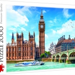 Puzzle 2000 elementów – Big Ben i most Westminsterski, Londyn – Trefl