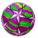 Fioletowa gumowa piłka ze świecącymi gwiazdkami 24 cm