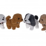 Chodzący pluszowy piesek z dźwiękami 16 cm