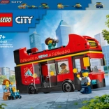 Lego City czerwony piętrowy autobus
