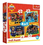 Puzzle 4w1 STRAŻAK SAM – strażacy na akcji (35, 48, 54, 70 elementów) Trefl