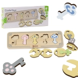 drewniana montessoriańska układanka klucze i zamki CLASSIC WORLD