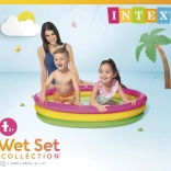 Intex dziecięcy dmuchany basen 147 × 33 cm z trzema pierścieniami