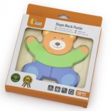 Pierwsza drewniana układanka dla dzieci Viga Niedźwiedź