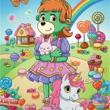 Puzzle z brokatem Rodzina Treflików 100 elementów