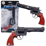 Rewolwer na kapiszony czarny – zabawka i rekwizyt z realistycznym dźwiękiem