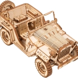 Rokr Drewniane 3D Puzzle Wojskowy Jeep