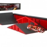 Mini skatepark z fingerboardem, plastikowy zestaw