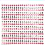 Samoprzylepne kamyczki różowe i srebrne 525 szt.