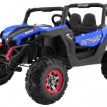 dziecięcy elektryczny samochód buggy superstar 4x4 z mp4, pilotem i led, niebieski