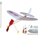 Model samolotu do rzucania Komar na gumkę