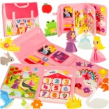 Różowy plecak Montessori zmysłowy