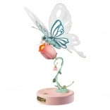 Mechaniczny różowy motyl RoboTime
