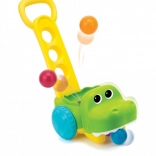 Krokodylowy jeździk z piłeczkami