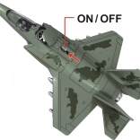 Model odrzutowca 1:16 z efektami świetlnymi i dźwiękowymi