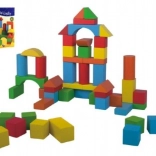 Detoa drewniana układanka – klocki 50 szt.