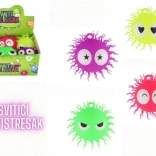 Antystresowa włochata piłeczka silikonowa ze światłem