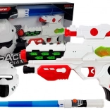 Kosmiczna laserowa broń ze świetlną maską miecza