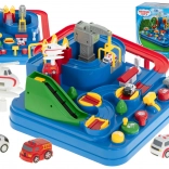 Interaktywna tor wyścigowy z przeszkodami i parkingiem