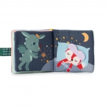 tekstylniana książeczka z gryzakiem smoczek Joe od Lilliputiens