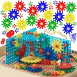 Zestaw kół zębatych i kół pasowych MASTERKIDZ STEM, 198 elementów