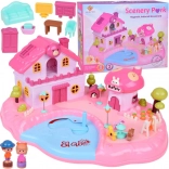 Interaktywny magnetyczny domek SCENERY PARK ze światłem i dźwiękami