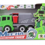 Transformujący się śmieciarski robot 2w1 na baterie