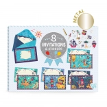 DJECO zestaw prezentowy zaproszeń Piraci