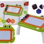 Stół do rysowania Znikopis Krokodyl z pieczątkami zielony