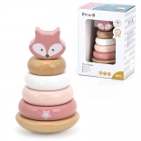 drewniana piramida do układania lisek PolarB od VIGA