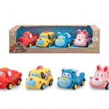 Sensoryczne autka dla małych dzieci – radiowóz, karetka, wóz strażacki i taksówka