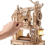 Robotime ROKR świecące drewniane puzzle 3D – klasyczna prasa drukarska (303 elementy)